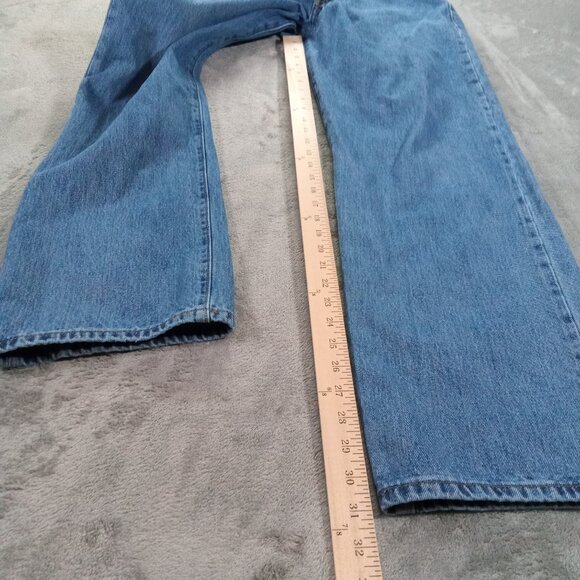 Levis 501 XX Jean Men 36x31, Tag 38x32 Blue Denim Button Fly Relaxed Straight - Picture 8 of 16